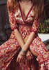 Vestido Envelope Transpassado Longo Estilo Boho