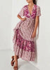 Vestido Estampado Midi Estilo Boho Chic