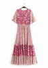 Vestido Estampado Midi Estilo Boho Chic