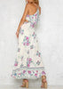 Vestido Longo Florido com Decote Halter Neck
