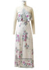 Vestido Longo Florido com Decote Halter Neck