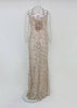 Vestido de Festa com Lantejoulas Douradas