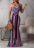 Vestido Longo de Malha Estampado Tomara que Caia
