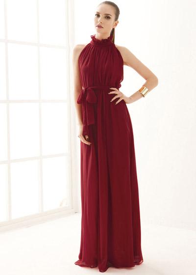 Vestido Longo Festa Gola Alta para Cada Corpo - 7 cores