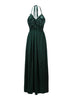 Vestido Longo de Festa Verde Escuro com Paete