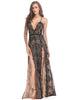 Vestido de Festa Longo Paetê com Fenda