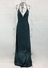 Vestido Cetim Longo com Fenda