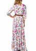Vestido Envelope Longo Estampado