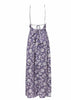 Vestido Longo Frente Unica Decote Gota Estampado