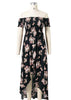 Vestido Longo Estampado Ombro a Ombro