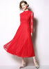 Vestido de Renda Midi Evase Moda Evangelica