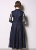 Vestido de Renda Midi Evase Moda Evangelica