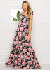 Vestido Longo Floral Festa para Casamento