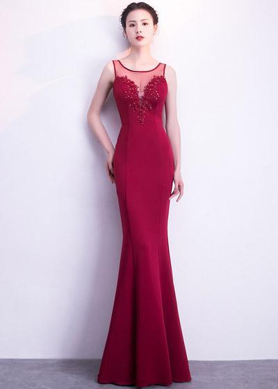 Vestido Longo Sereia com Tule para Madrinha
