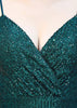 Vestido de Festa Longo de Paetê com Fenda