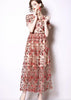 Vestido Renda Bordado Longo