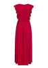 Vestido Longo Festa com Babado e Fenda