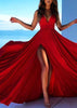 Vestido Longo de Festa com Fenda na Frente