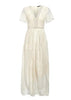 Vestido de Renda Off White Longo Festa
