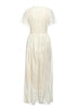 Vestido de Renda Off White Longo Festa