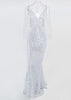 Vestido de Festa Longo de Paetês para Casamento