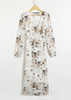Vestido Envelope Transpassado Longo Floral