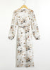Vestido Envelope Transpassado Longo Floral