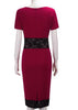 Vestido Tubinho Com Renda Na Cintura