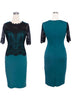 Vestido Tubinho Com Renda Moda Evangélica