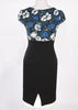 Vestido Tubinho Cintura Alta Com Fenda