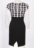 Vestido Tubinho Cintura Alta Com Fenda