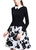Vestido Rodado Gola Peter Pan Vintage