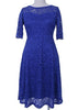 Vestido Evasê De Renda