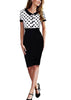Vestido Tubinho Acinturado Com Bolinhas Poá