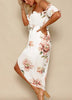 Vestido Mullet Floral Ombro a Ombro