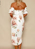 Vestido Mullet Floral Ombro a Ombro