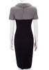 Vestido Tubinho Pied de Poule Gola Peter Pan
