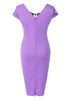 Vestido Tubinho Bordado Renda na Gola