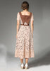 Vestido Midi Renda Rodado Romântico