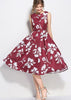 Vestido Midi Floral Rodado Festa