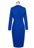 Vestido Tubinho Bicolor com Gola Polo