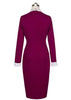 Vestido Tubinho Bicolor com Gola Polo