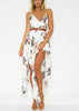 Vestido Assimétrico Longo Floral