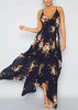 Vestido Assimétrico Longo Floral