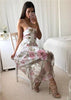 Vestido Tule Rodado com Tiras Trançado Nas Costas