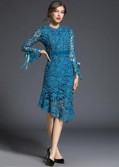 Vestido Midi Renda Guipir Para Festa