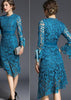 Vestido Midi Renda Guipir Para Festa