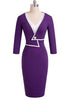 Vestido Midi Bicolor Tubinho