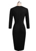 Vestido Midi Bicolor Tubinho