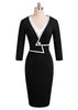 Vestido Midi Bicolor Tubinho